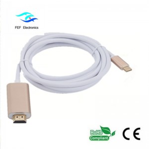 Konwerter USB Type c na HDMI męski Obudowa ABS Kod: FEF-USBIC-013